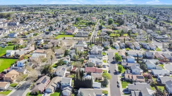 a view of city and mountain