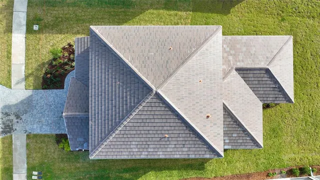 a view of outdoor space with deck and yard