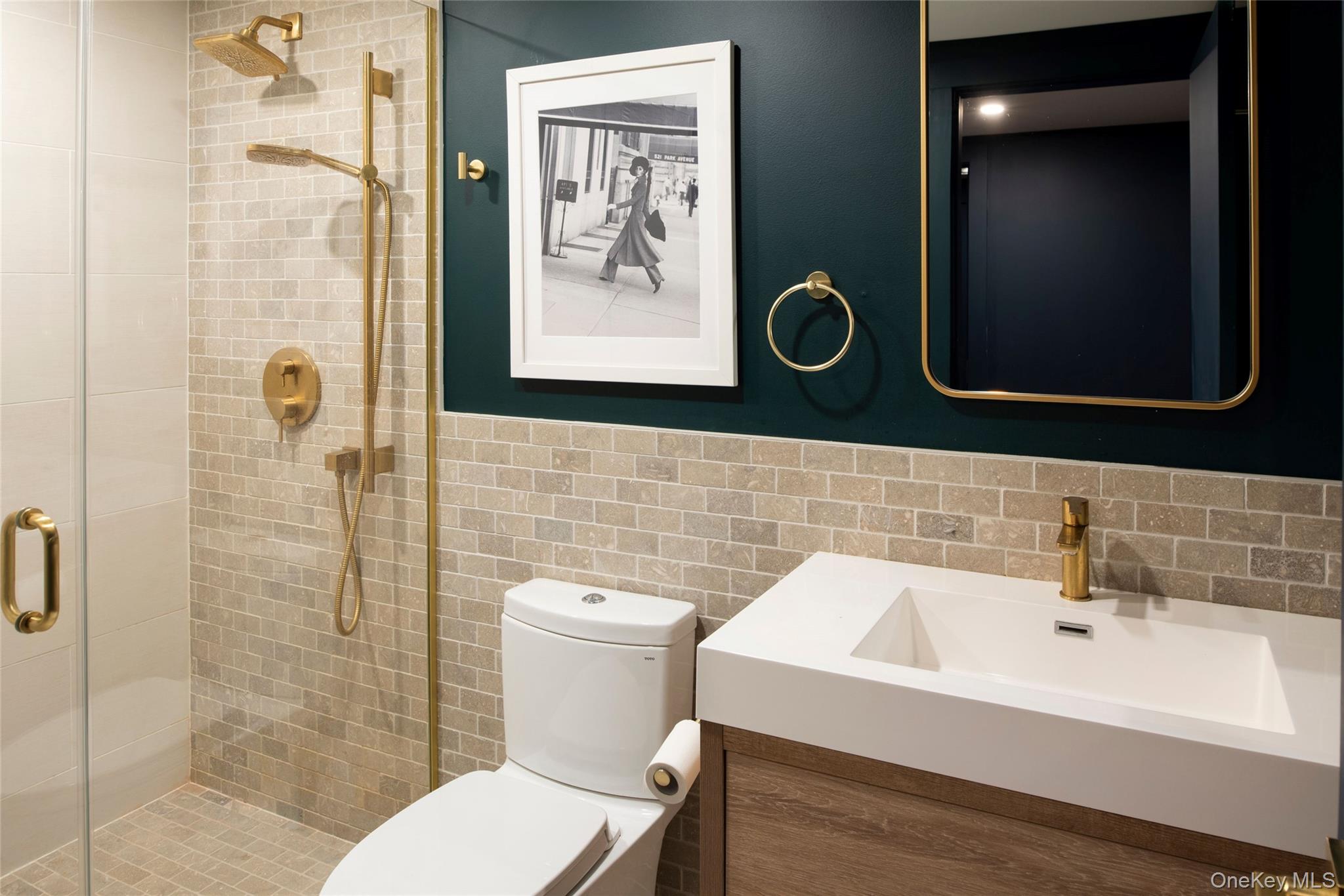 195 Vlei Road Rhinebeck, NY 12572 - Photo 23 of 25 a bathroom with a toilet sink and mirror