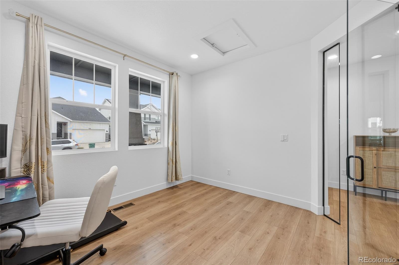 3649 Rucksack Court Castle Rock, CO 80108 - Photo 21 of 48 a workspace with wooden floor