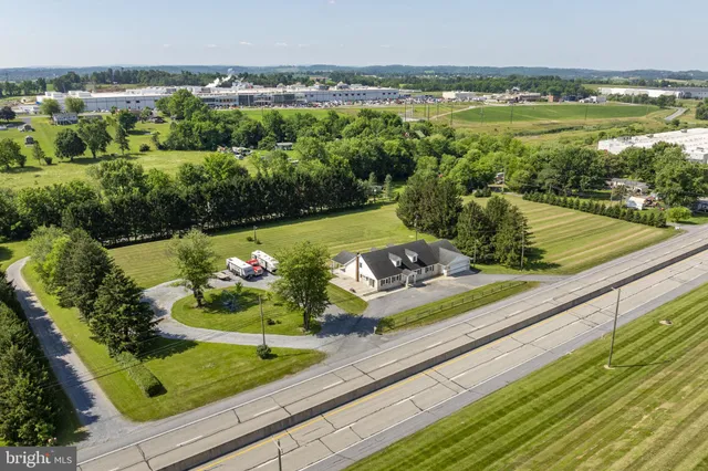 an aerial view of a city