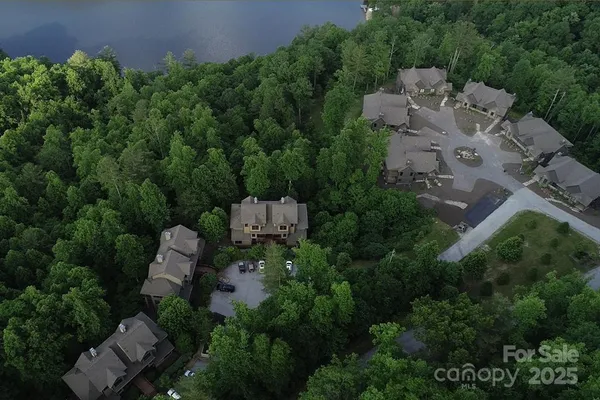 an aerial view of multiple house