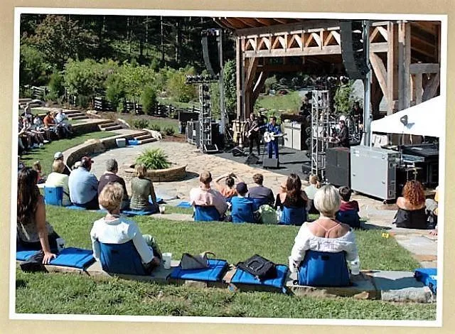 a view of yard with outdoor seating