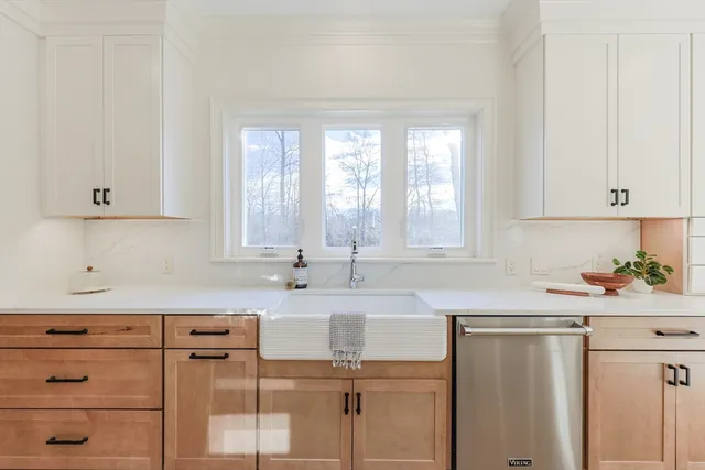 a view of hallway with washer and dryer
