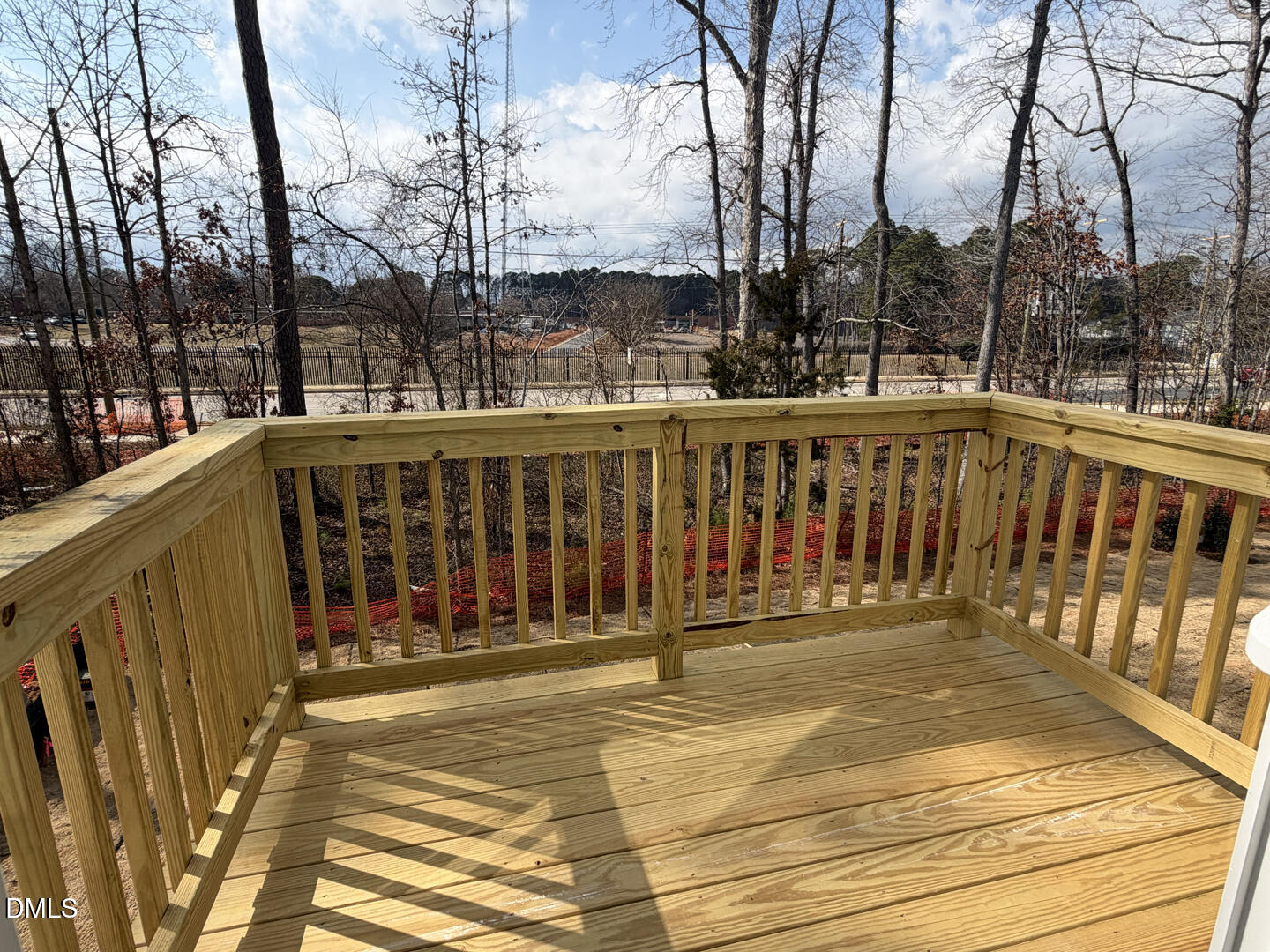 3328 Bomore Road Raleigh, NC 27610 - Photo 19 of 47 a view of wooden balcony