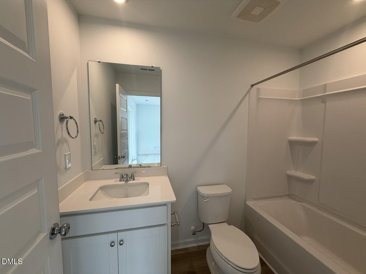 3328 Bomore Road Raleigh, NC 27610 - Photo 8 of 47 a bathroom with a sink toilet and shower