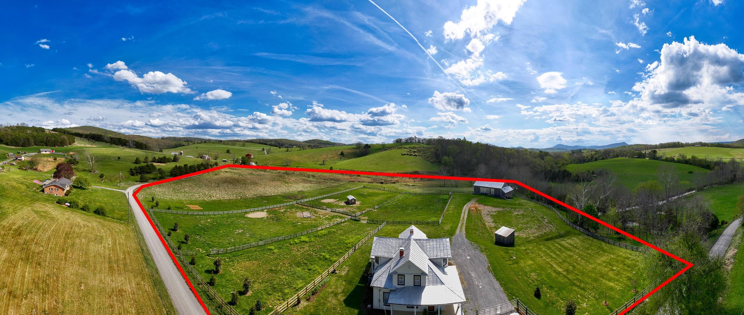 374 Goose Cr Road Raphine, VA 24472 - Photo 73 of 75 Aerial w/ Appr Lot Line