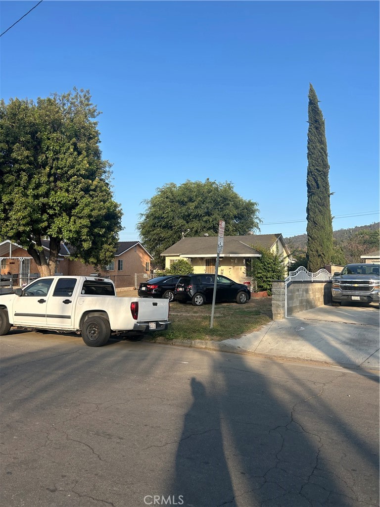 a view of street with cars