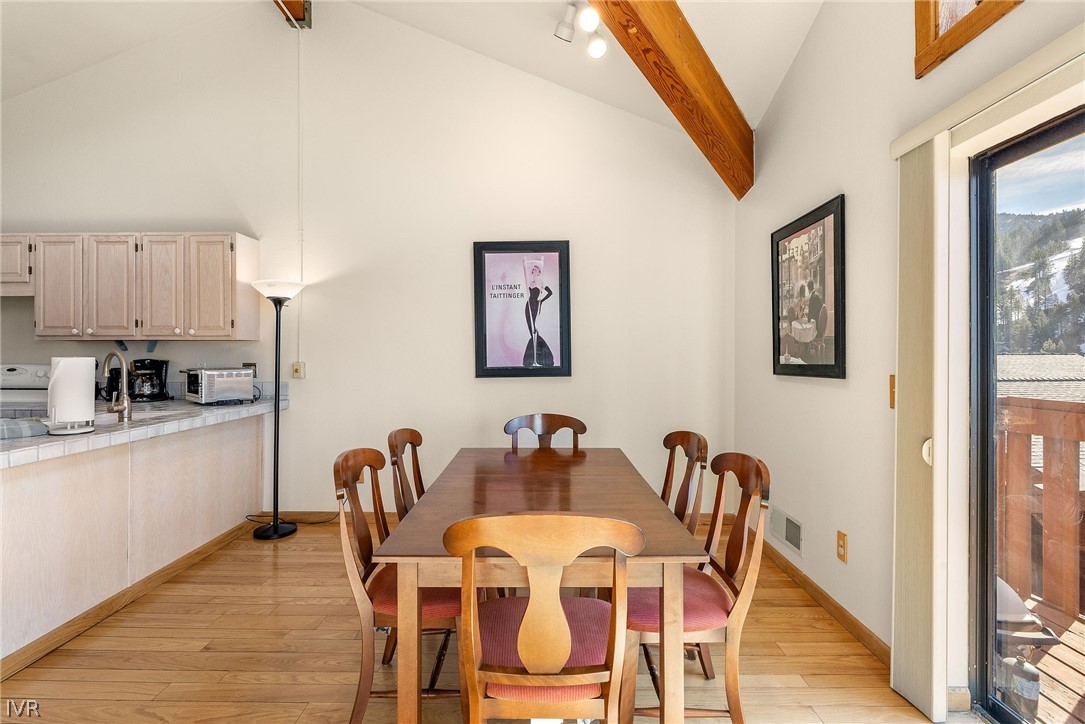 400 Fairview Boulevard, Unit 80 Incline Village, NV 89451 - Photo 9 of 23 a dining room with furniture and wooden floor