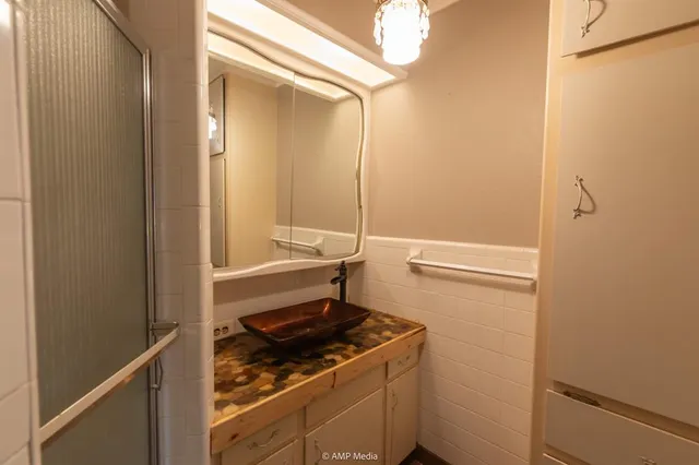 a outdoor space with a garden