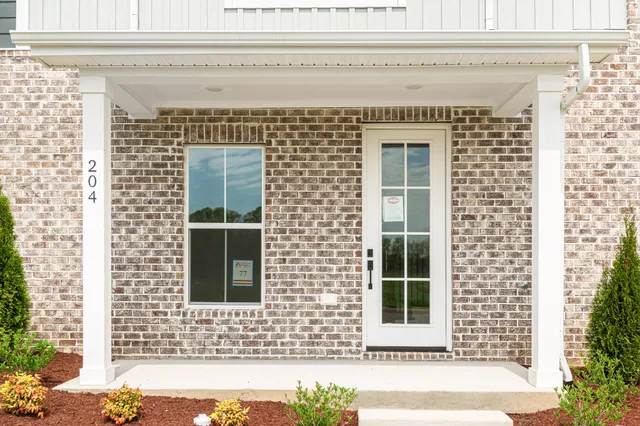 a front view of a house