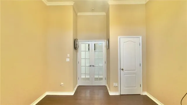 view of a bathroom with a door