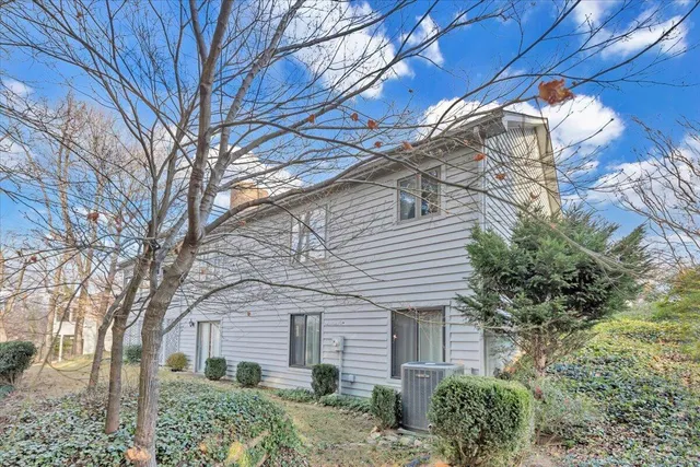 a view of a house with a large tree