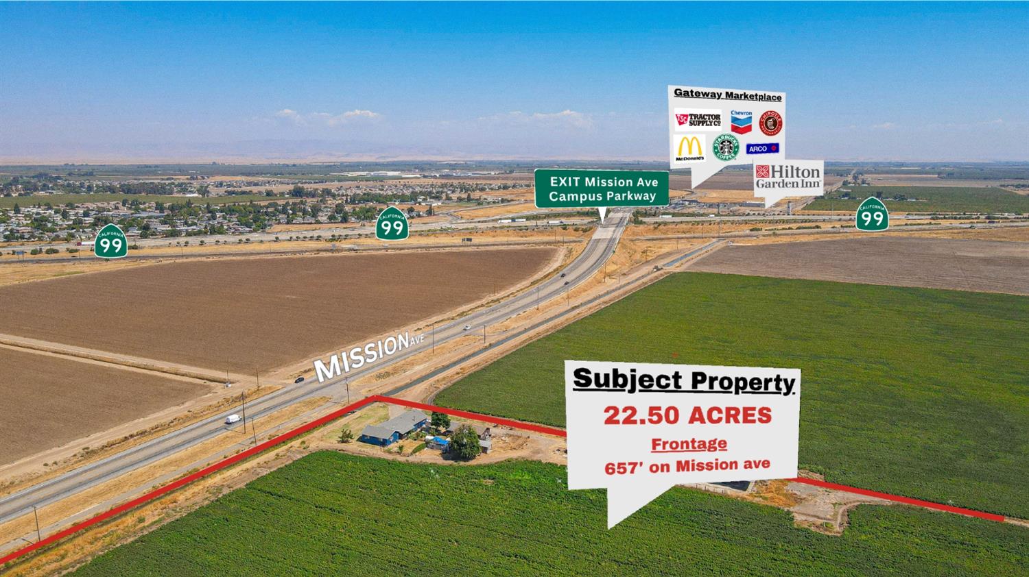 0 East Mission Avenue Merced, CA 95341 - Photo 4 of 24 a view of a city