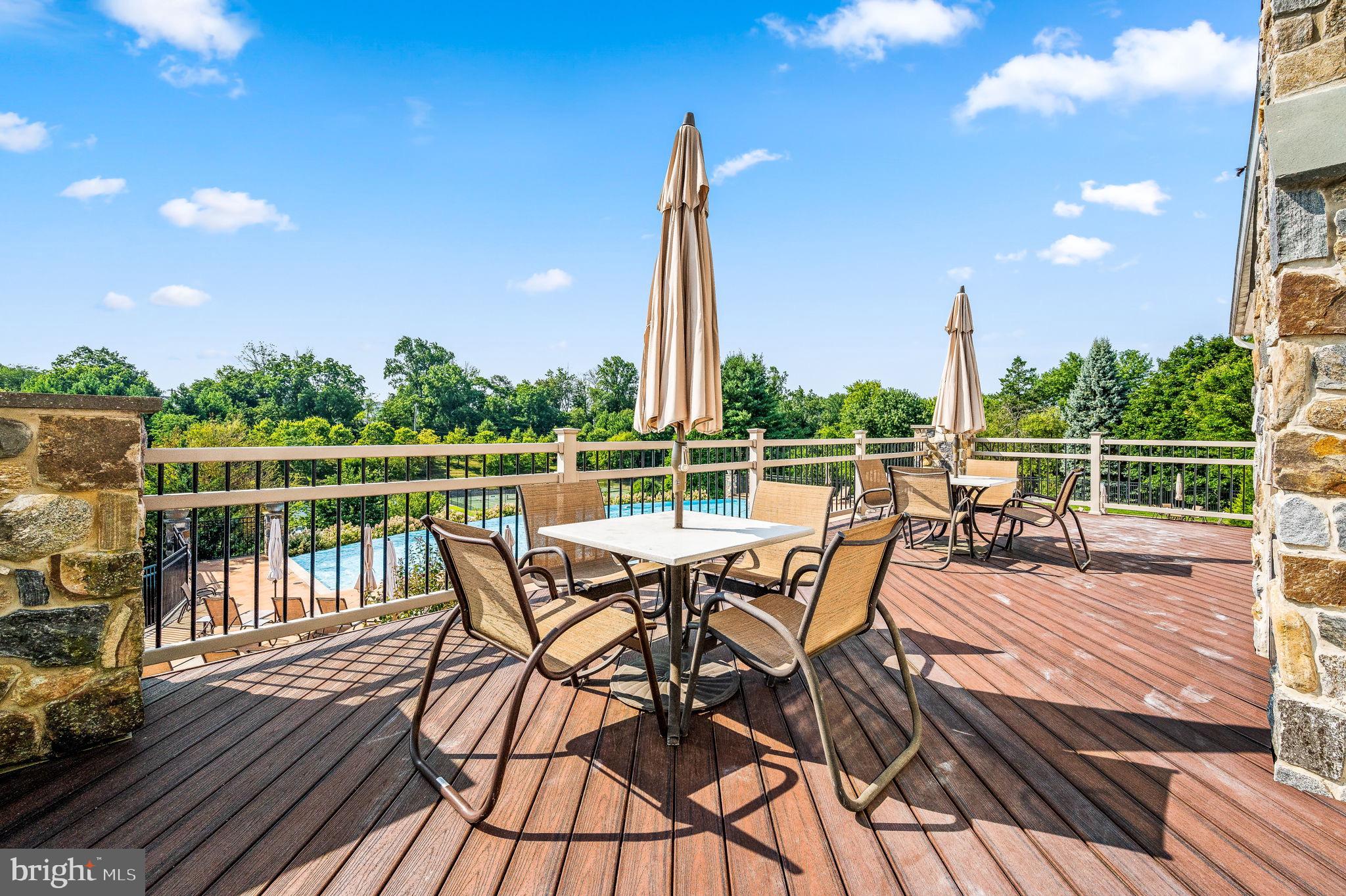 3807 Liseter Road Newtown Square, PA 19073 - Photo 81 of 97 Deck overlooking Pool at Clubhouse