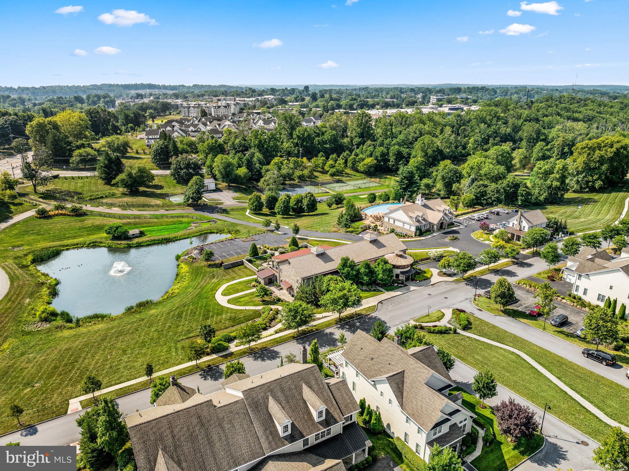 3807 Liseter Road Newtown Square, PA 19073 - Photo 84 of 97 Aerial view of Barn and Clubhouse