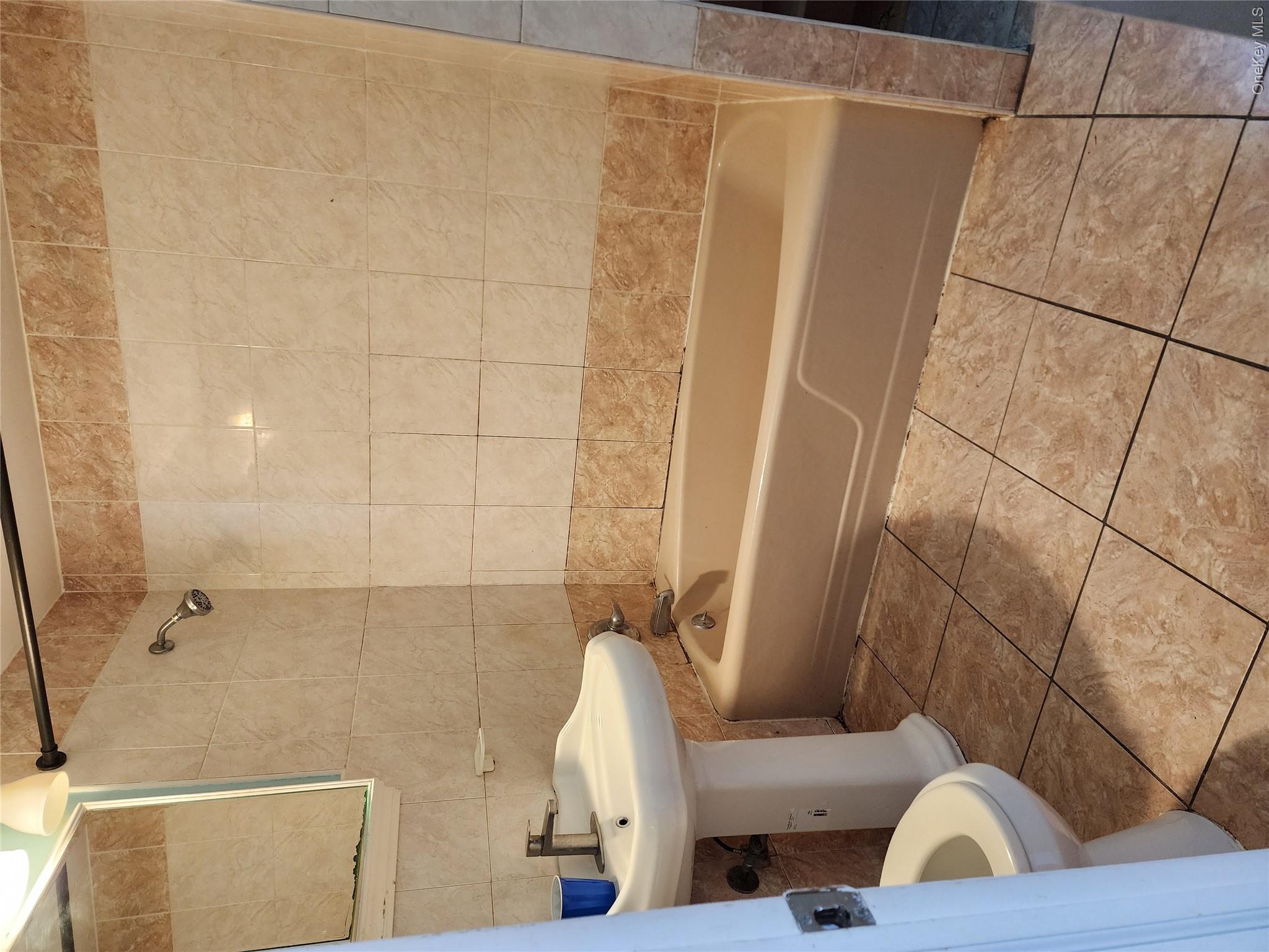 441 Morris Drive Valley Stream, NY 11580 - Photo 5 of 15 a bathroom with a sink a toilet and shower