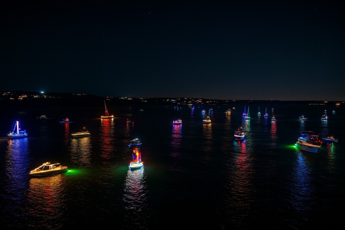 1353 Osprey Ridge Loop Lago Vista, TX 78645 - Photo 2 of 40 The holiday boat parade is always a treat!