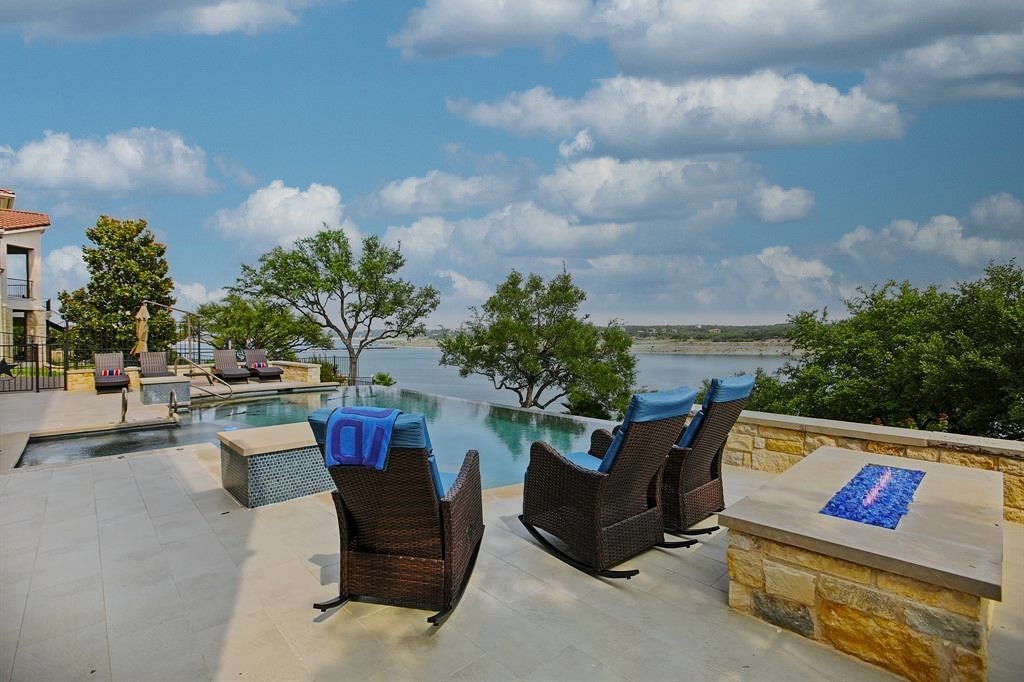 1353 Osprey Ridge Loop Lago Vista, TX 78645 - Photo 32 of 40 a view of outdoor space with seating