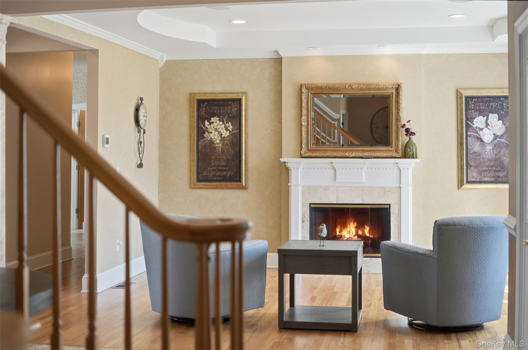 17 Forrest Way Poughkeepsie, NY 12603 - Photo 12 of 50 a living room with furniture and a fireplace