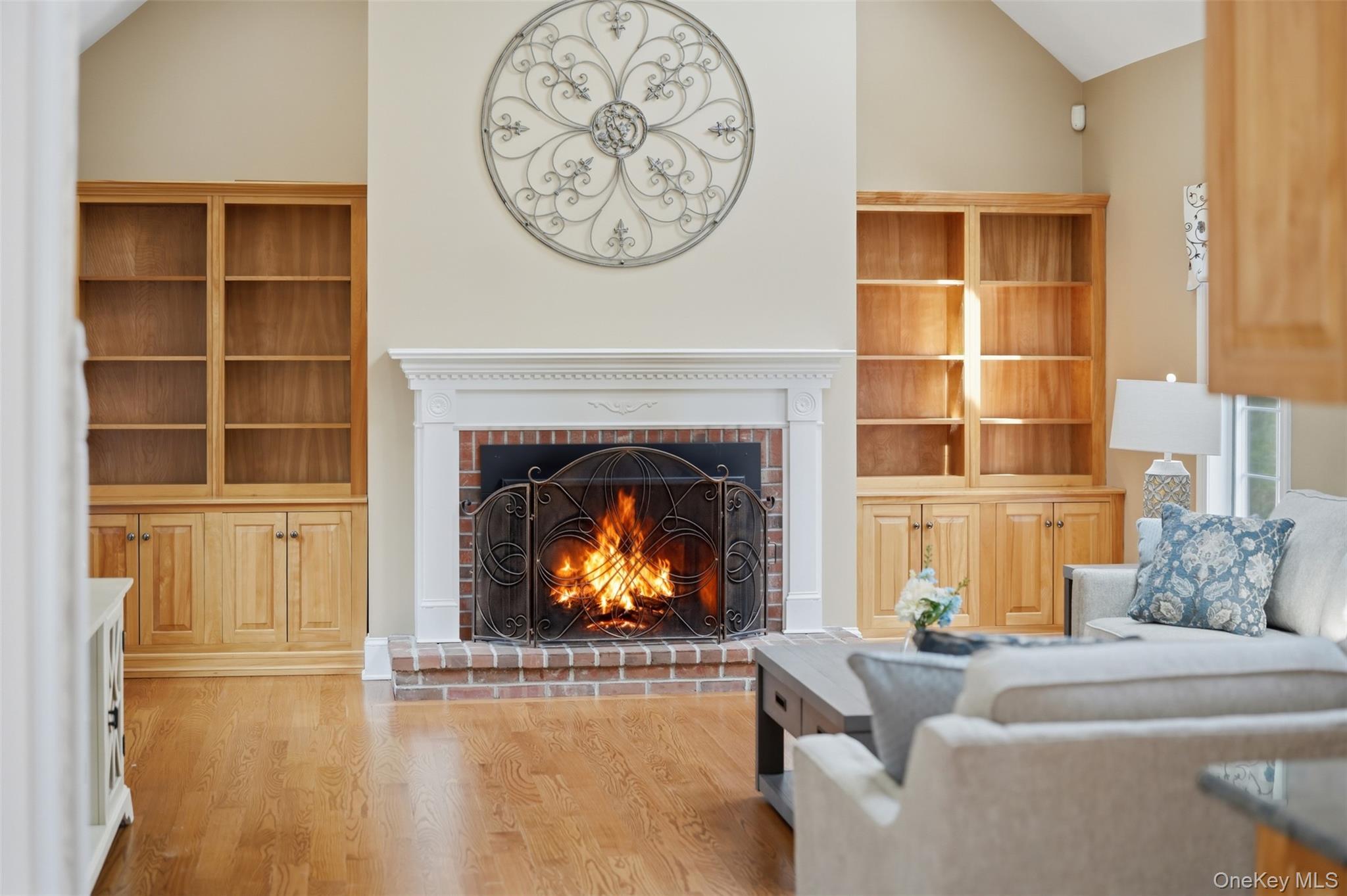 17 Forrest Way Poughkeepsie, NY 12603 - Photo 13 of 50 a living room with furniture and a fireplace