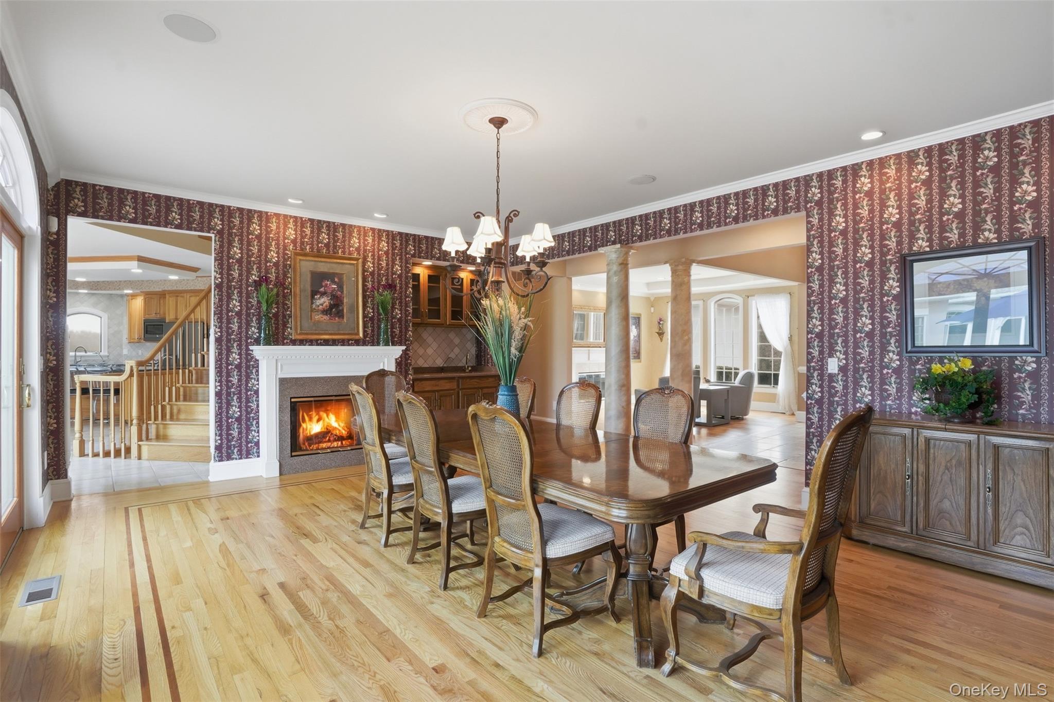17 Forrest Way Poughkeepsie, NY 12603 - Photo 26 of 50 a view of a dining room with furniture and wooden floor