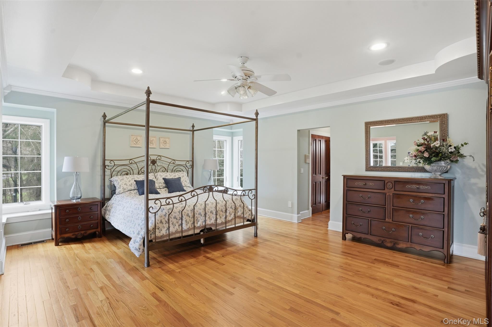 17 Forrest Way Poughkeepsie, NY 12603 - Photo 31 of 50 a bedroom with a bed and wooden floor