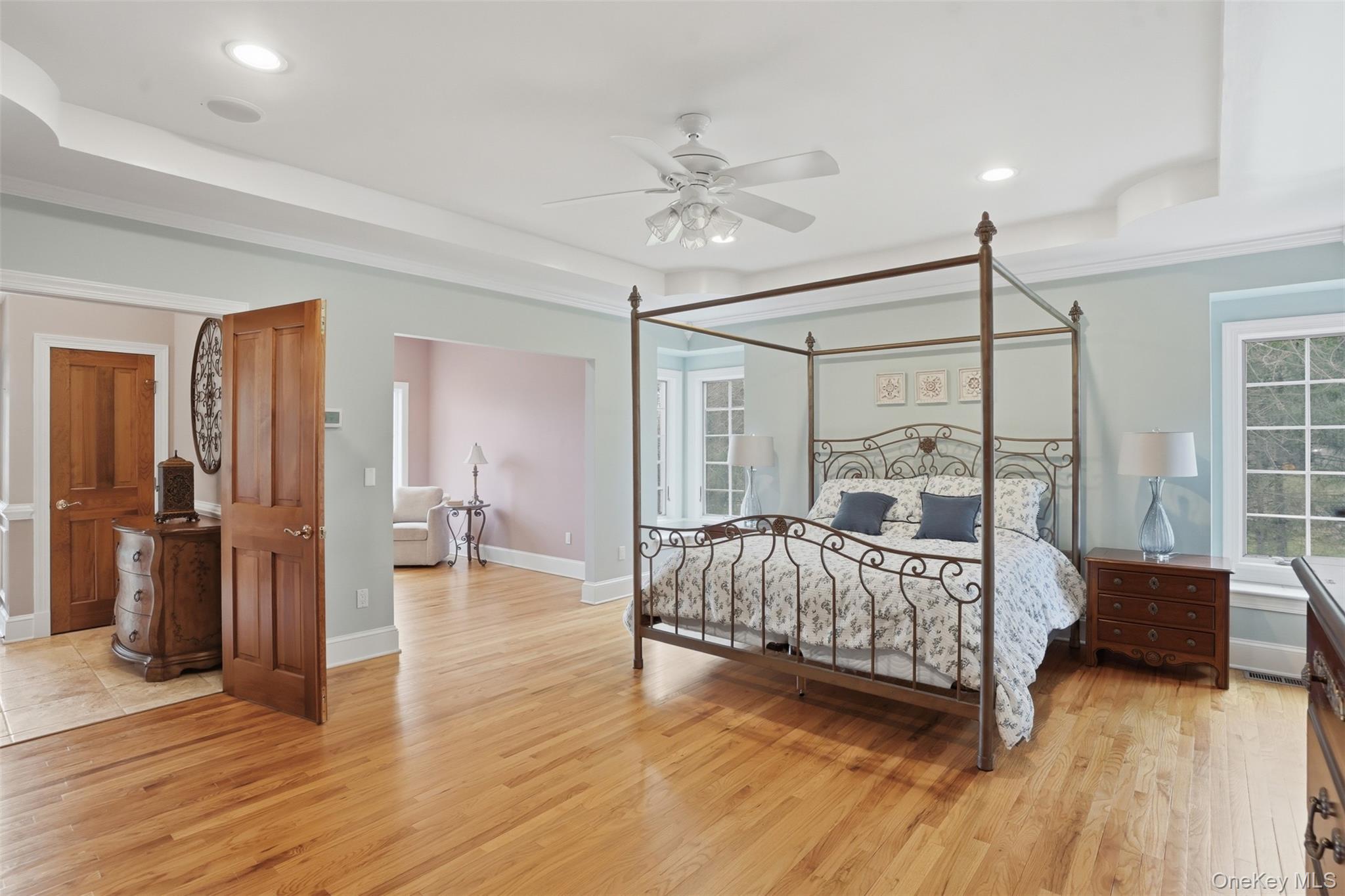 17 Forrest Way Poughkeepsie, NY 12603 - Photo 32 of 50 a bedroom with a bed and wooden floor