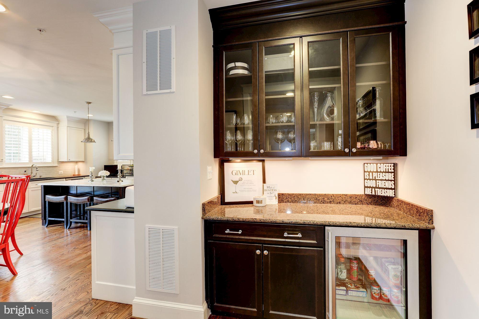 8919 Ridge Place Bethesda, MD 20817 - Photo 11 of 30 Butlers pantry with wine refrigerator
