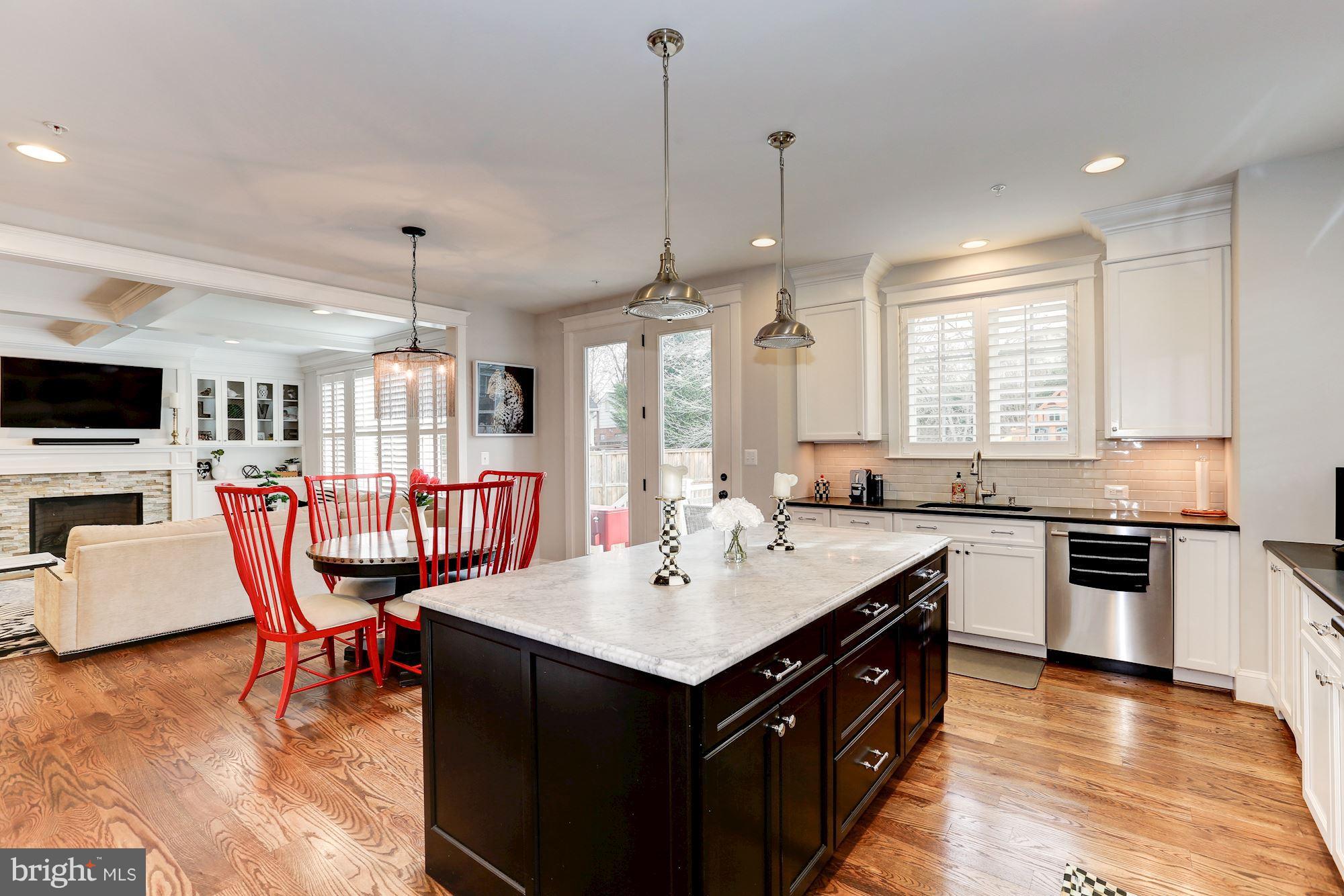 8919 Ridge Place Bethesda, MD 20817 - Photo 13 of 30 Gourmet Kitchen with pendant & recessed lights
