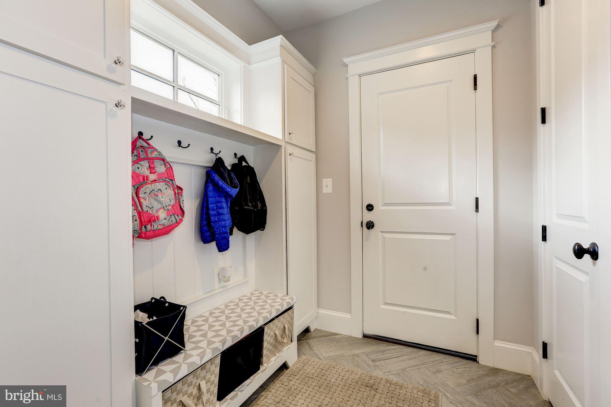 8919 Ridge Place Bethesda, MD 20817 - Photo 16 of 30 Mud-room w built-ins entry from 2 car garage