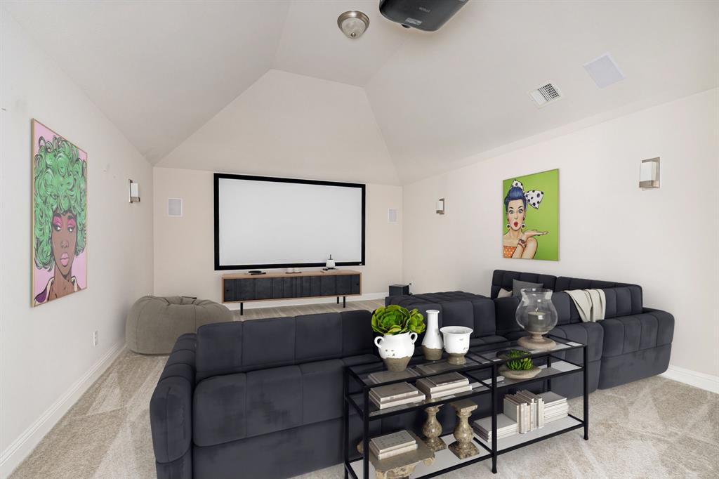 1506 Mariners Hope Way Wylie, TX 75098 - Photo 22 of 28 a living room with furniture and a flat screen tv