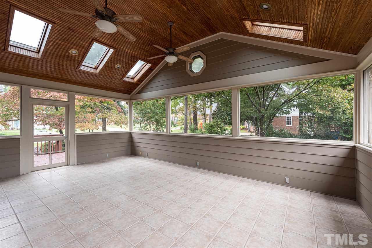 1701 Pony Run Road Raleigh, NC 27615 - Photo 24 of 30 Skylights on Screened Porch allow lots of natural light.