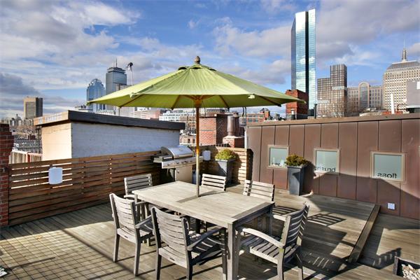 15 Warren Avenue, Unit 7 Boston, MA 02116 - Photo 7 of 9 a view of a roof deck with furniture