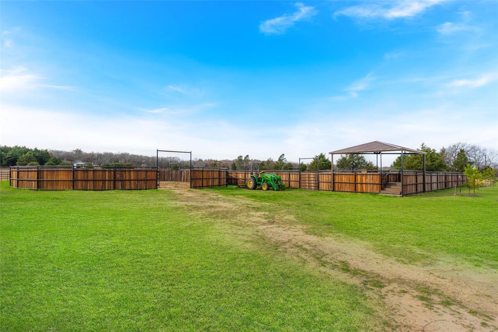 289 Blackjack Road Valley View, TX 76272 - Photo 40 of 40 60' round pend and 100' x 100' Arena with viewing deck (room to extend length and width.