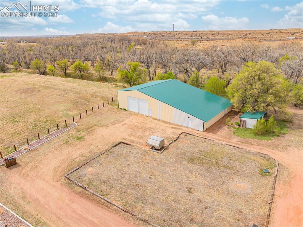 11960 Old Pueblo Road Fountain, CO 80817 - Photo 41 of 50 an aerial view of ocean and residential houses with outdoor space