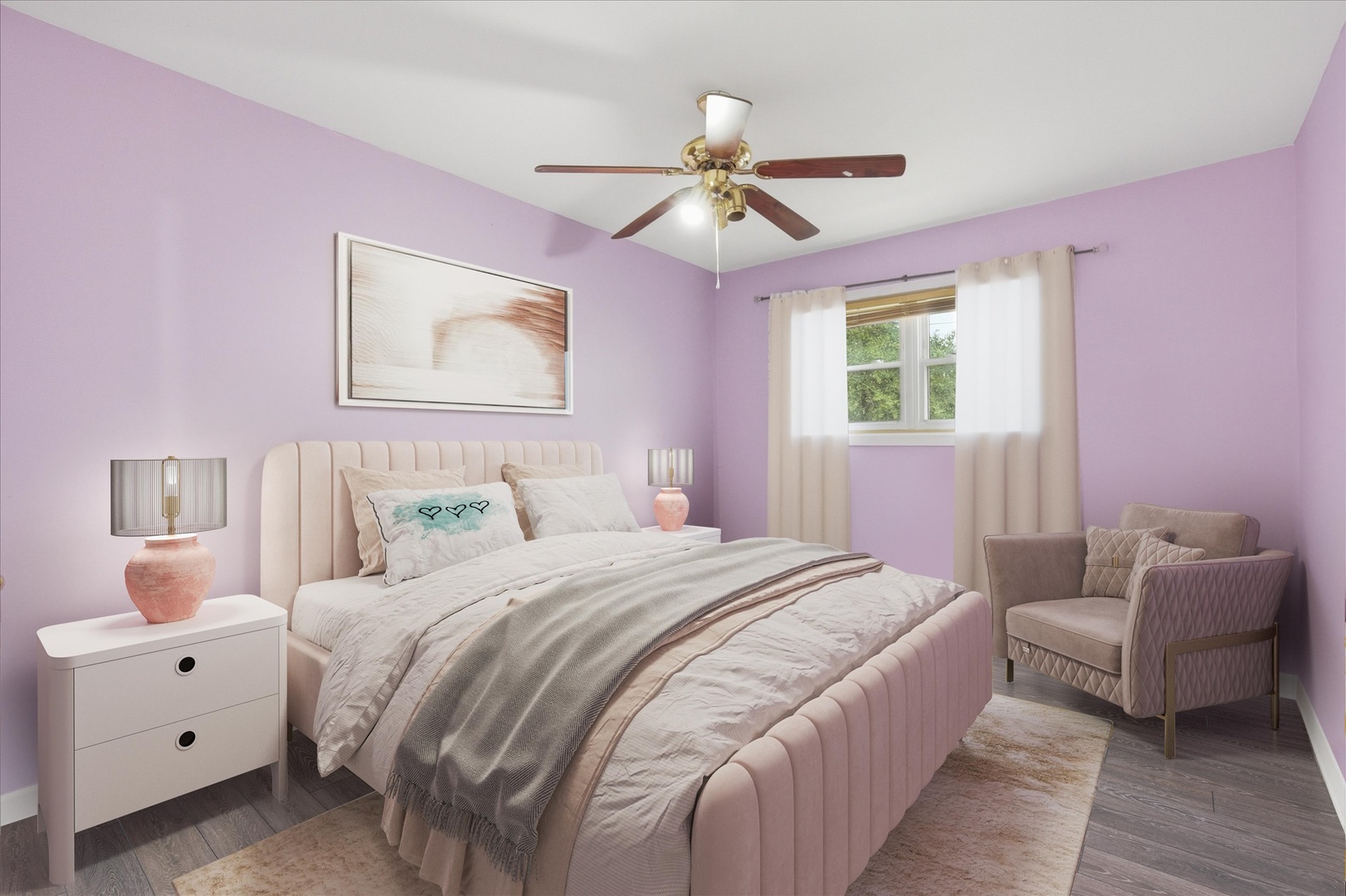 1582 Pennsylvania Avenue Des Plaines, IL 60018 - Photo 17 of 28 a bedroom with a bed and a couch