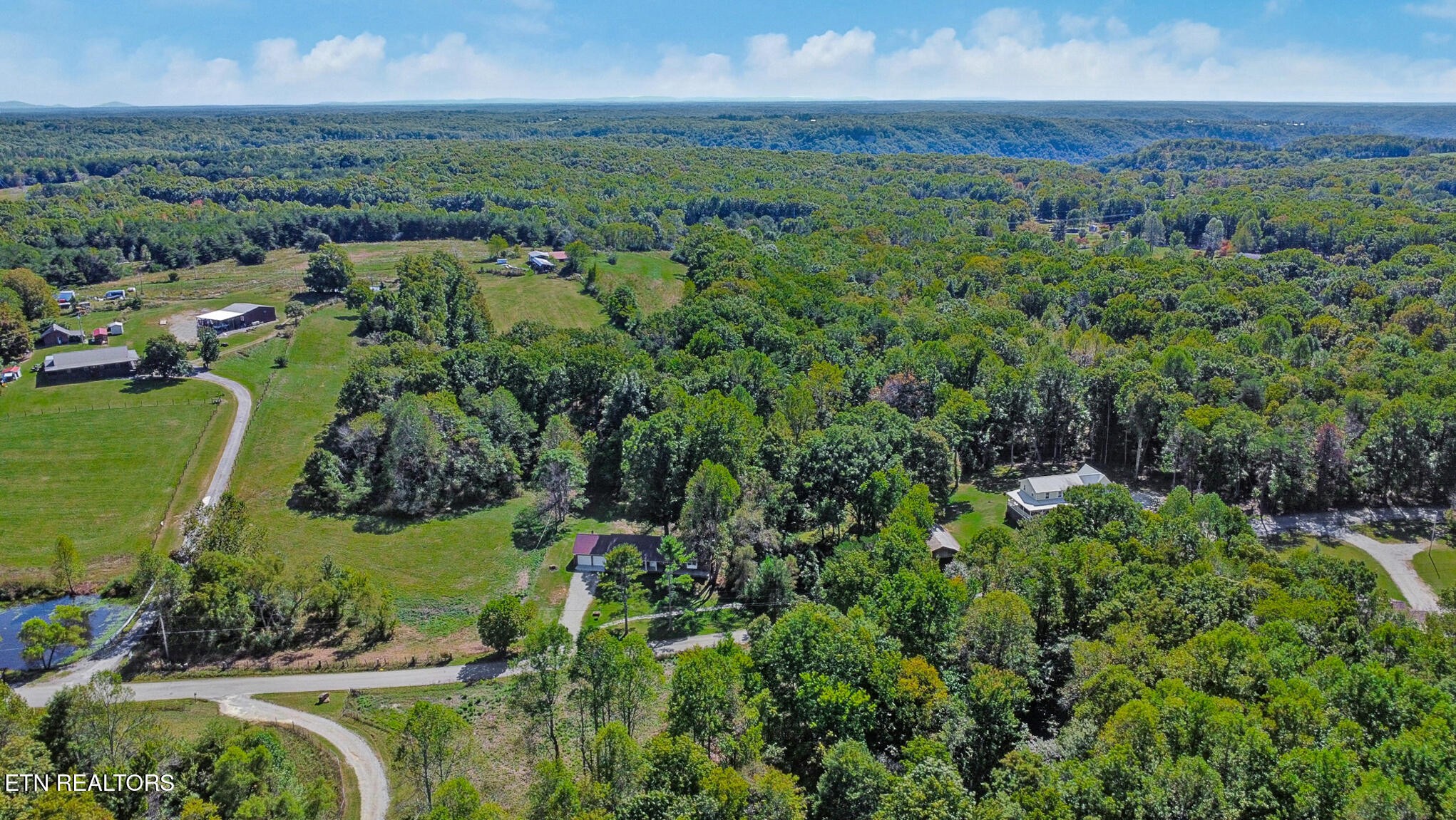 1271 Gouldstown Road Jamestown, TN 38556 - Photo 46 of 52 an aerial view of a houses with a yard