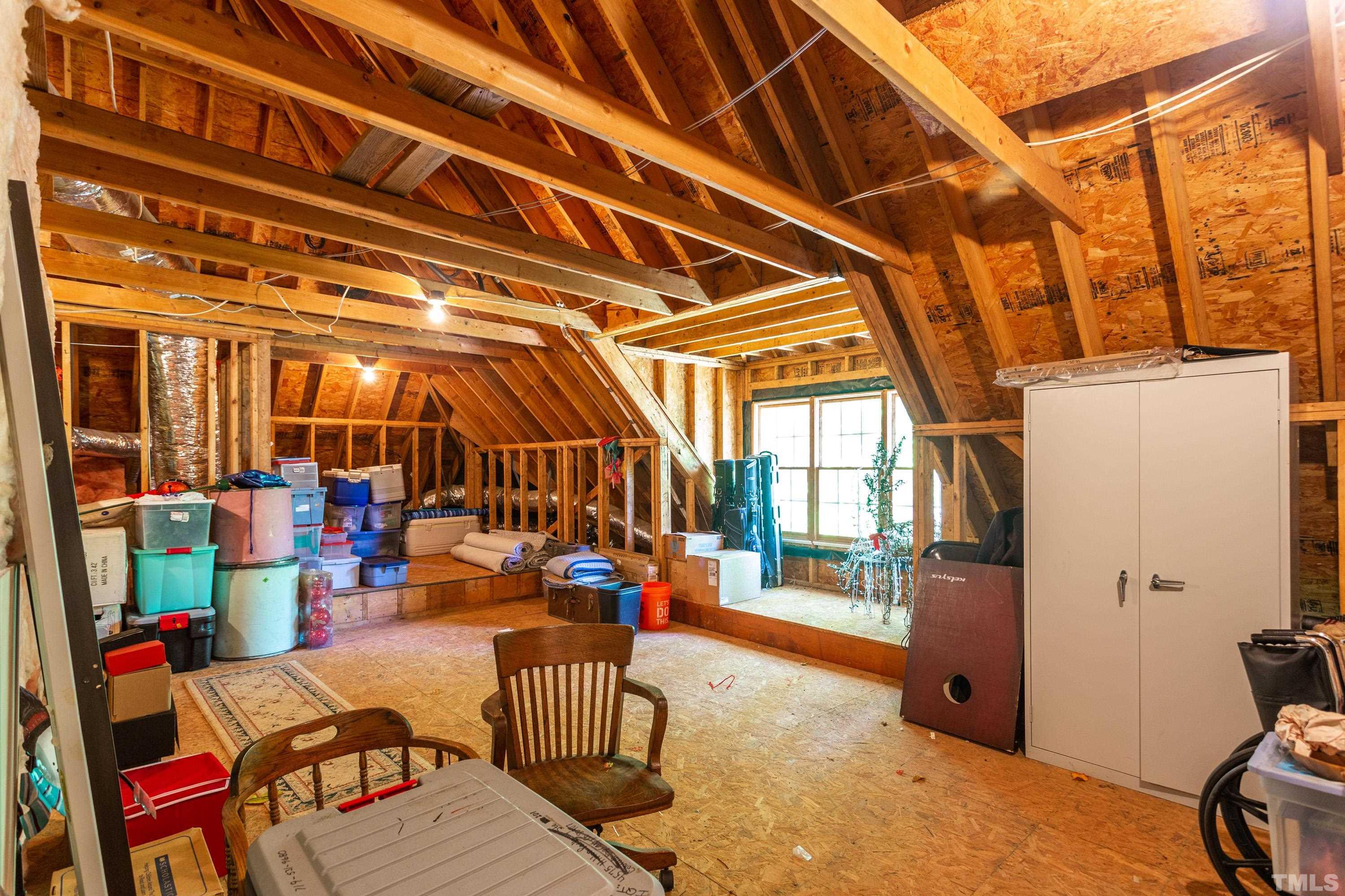 3728 Grandbridge Drive Apex, NC 27539 - Photo 49 of 76 Walk up Attic provides great storage...or allows for potential expansion.
