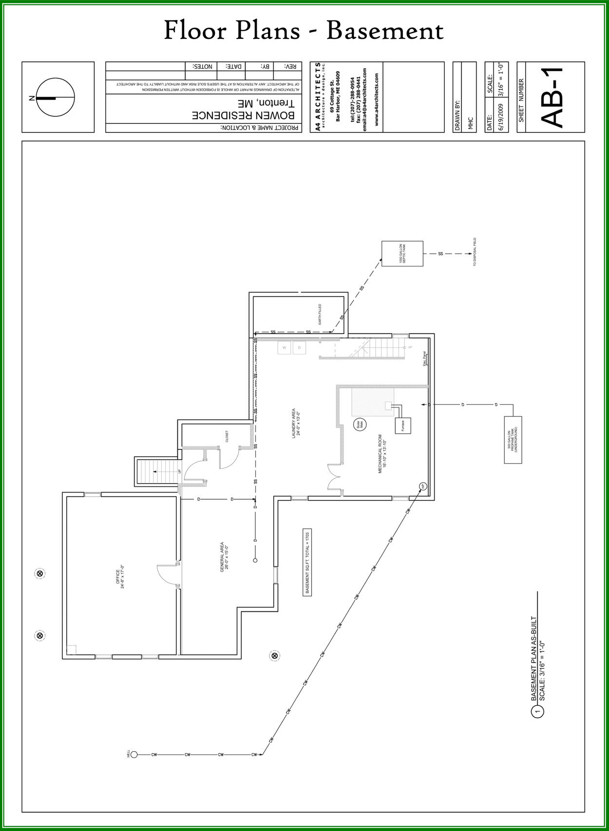 607 Oak Point Road Trenton, ME 04605 - Photo 187 of 187 Basement Floor Plan