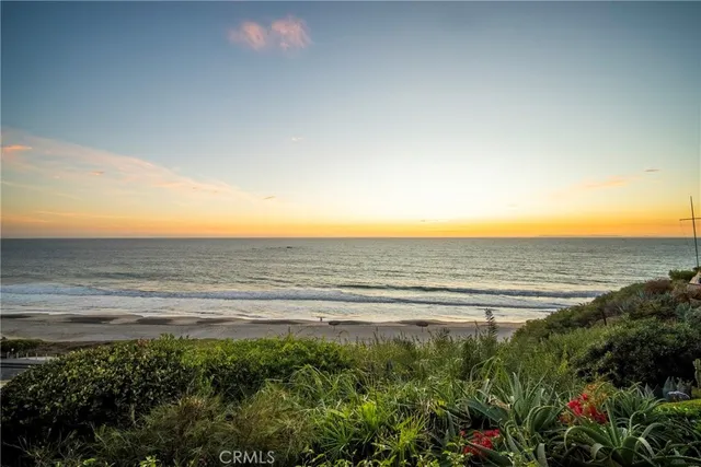a view of an ocean and beach