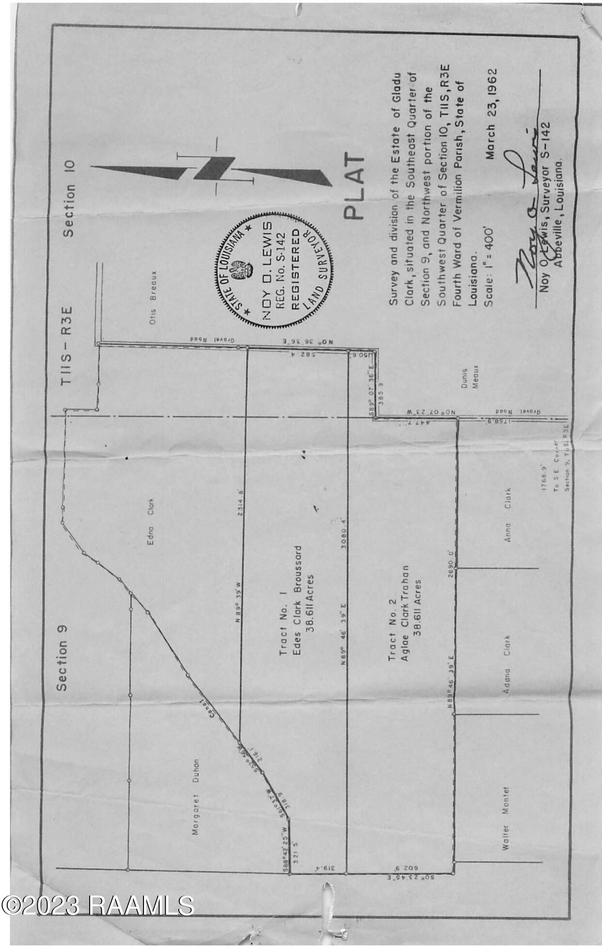 Tbd Bella Road Maurice, LA 70555 - Photo 10 of 11 Old plat PIC