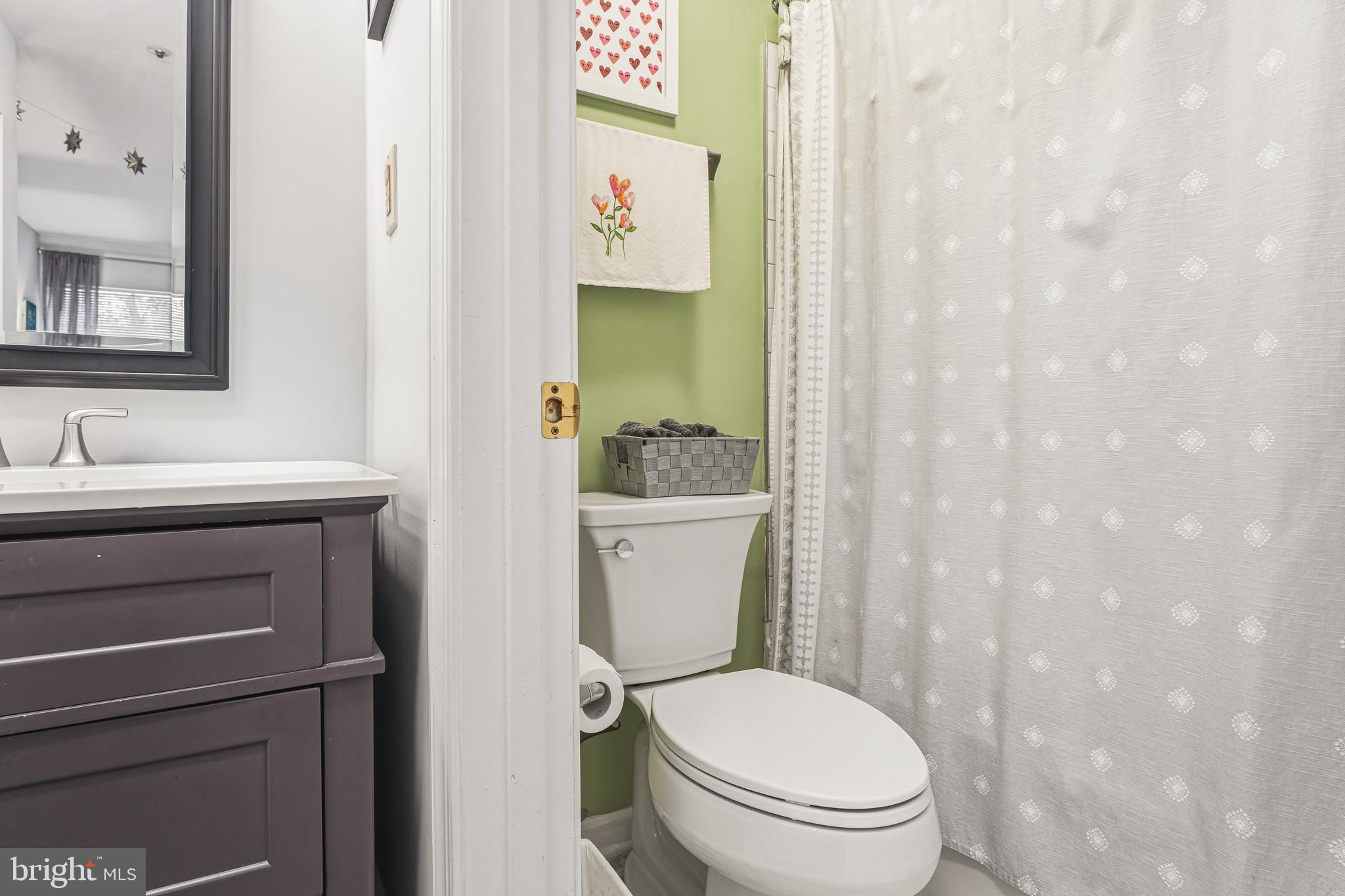 8495 Falls Run Road, Unit B Ellicott City, MD 21043 - Photo 24 of 34 a bathroom with a sink and a toilet