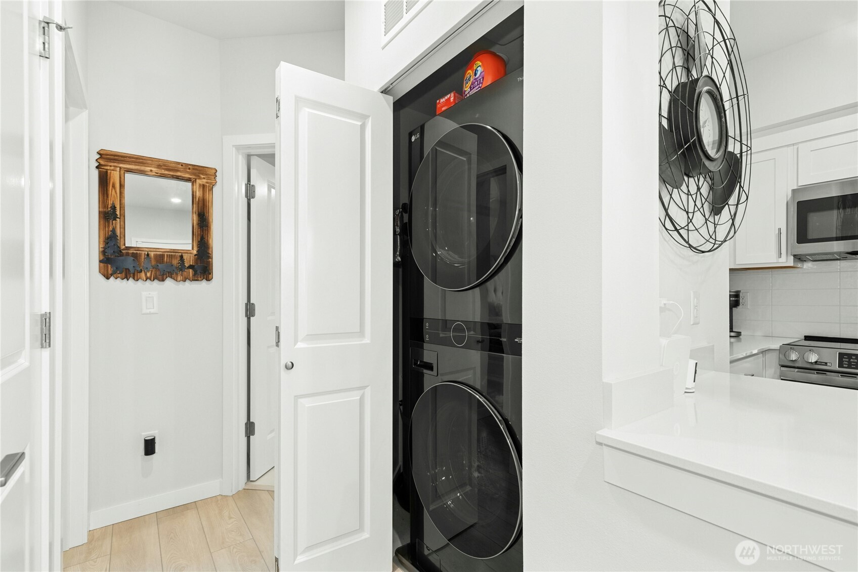 1845 Southeast 12th Place, Unit H204 North Bend, WA 98045 - Photo 17 of 31 a utility room with dryer and washer