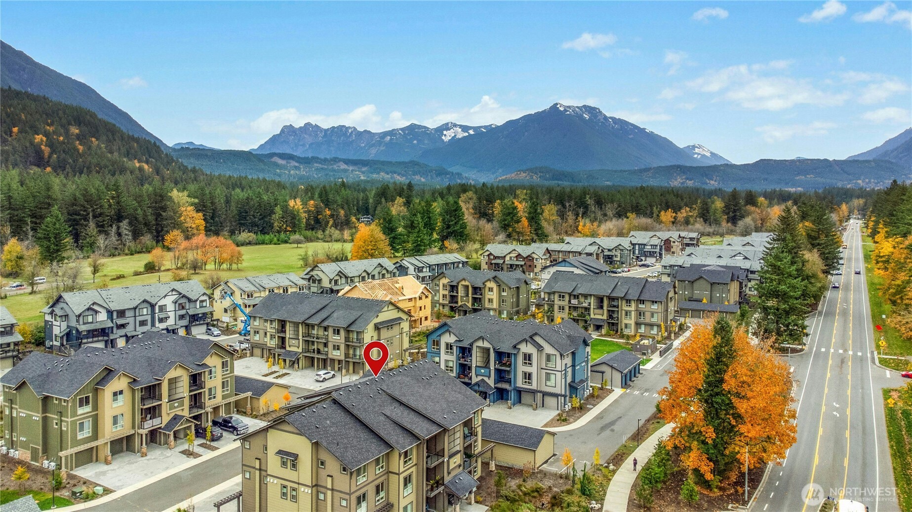 1845 Southeast 12th Place, Unit H204 North Bend, WA 98045 - Photo 24 of 31 a picture of city view with lake view