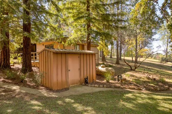 a view of outdoor space and deck