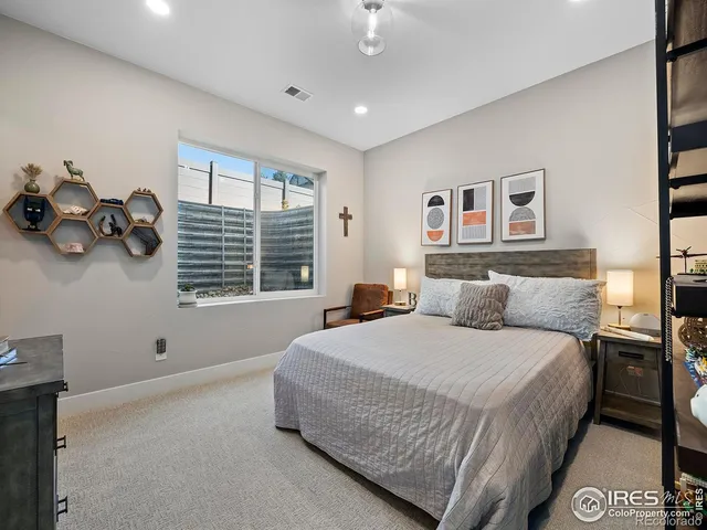 a view of a dining area with furniture
