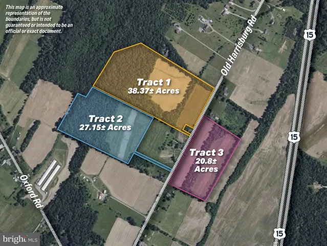 $409,000 | Tract 2-27.15± Acres Tract 2-27.15± Acres Old Harrisburg Road, York Springs, PA 17372