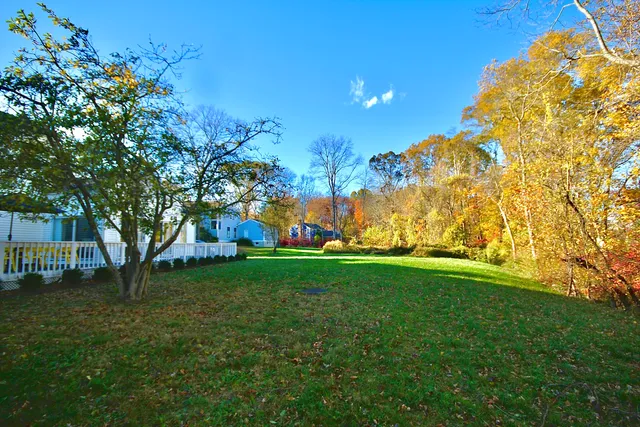 a view of yard with swimming pool