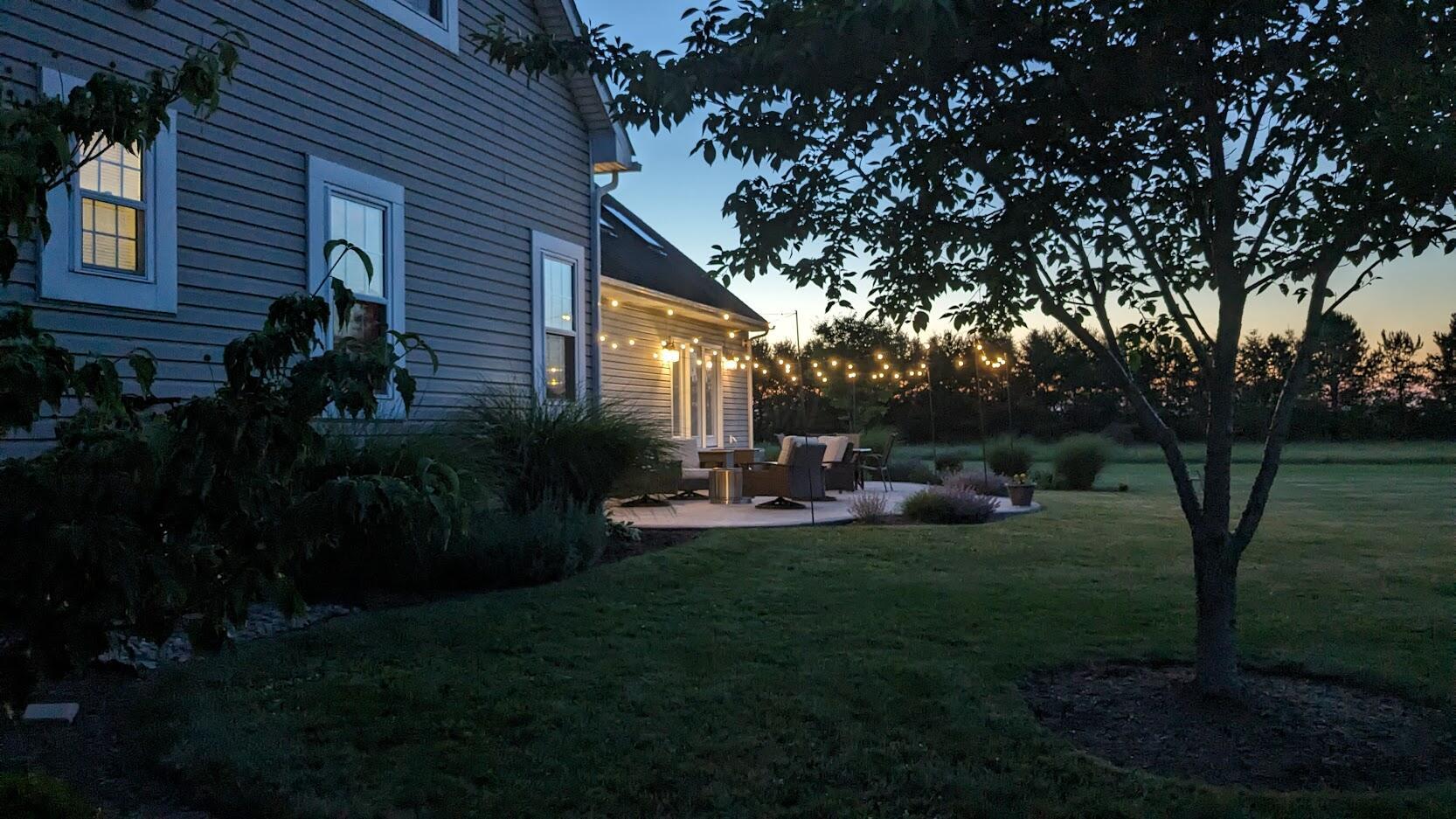 10304 Rosedale-Milford Center Road Irwin, OH 43029 - Photo 43 of 54 Back Patio--Evening
